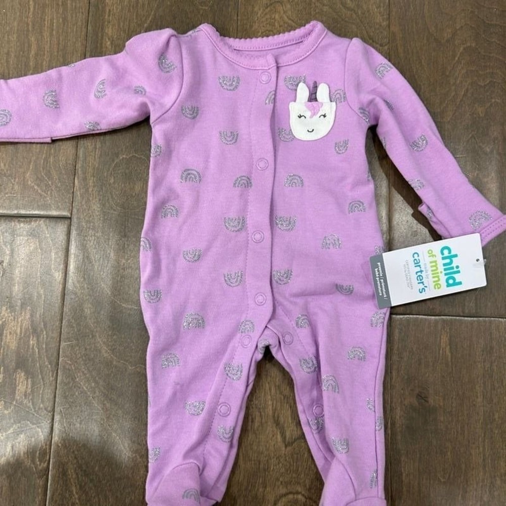Child of Mine by Carter's Baby Girls Unicorn‎ Sleep N Play Pajama